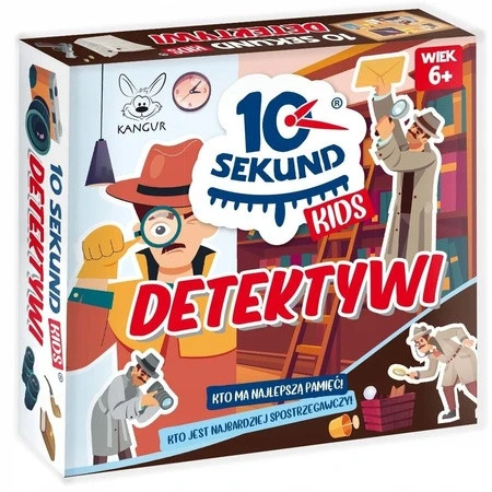 Gra planszowa 10 sekund Kids Detektywi Kangur dla dzieci 5-7 lat - opakowanie