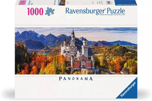 Puzzle panoramiczne Zamek Neuschwanstein 1000 elementów