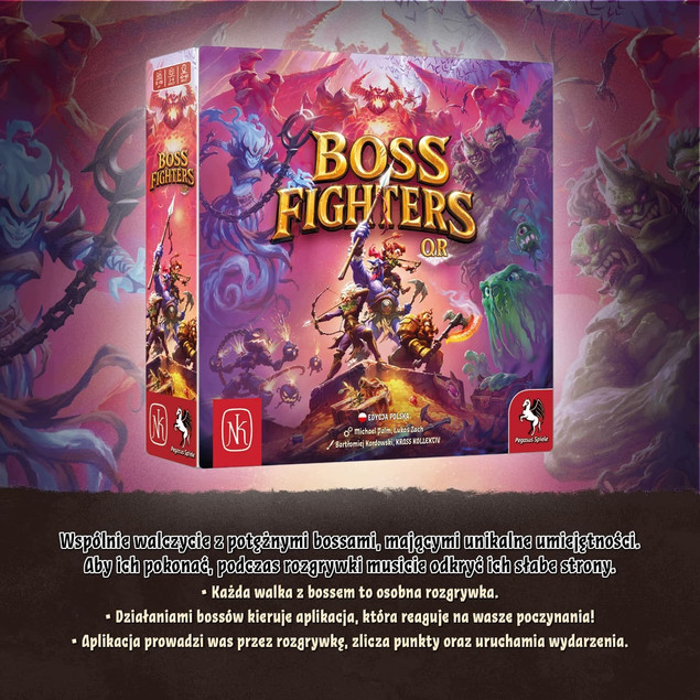 Gra Planszowa Boss Fighters QR z Aplikacją Nasza Księgarnia