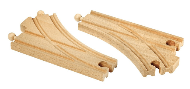 Tory rozjazdowe Brio 2x drewniane 19 cm