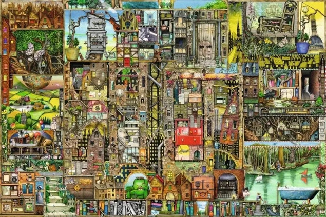 Puzzle Ravensburger 5000 elementów Dziwaczne Miasto