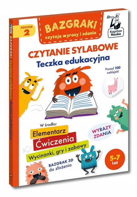 BAZGRAKI CZYTAJĄ WYRAZY I ZDANIA. CZYTANIE SYLABOWE. TECZKA EDUKACYJNA. KAP