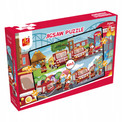Puzzle Askato 4w1 Straż Pożarna - Zestaw 24, 36, 48, 60 elementów