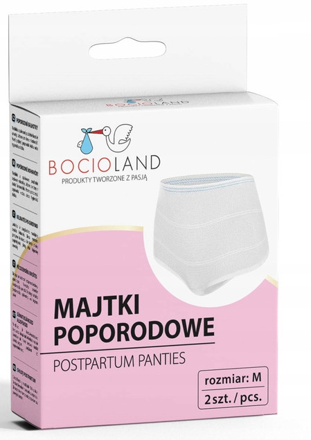 BOCIOLAND WIELORAZOWE MAJTKI POPORODOWE SIATECZKOWE M 2szt BL026