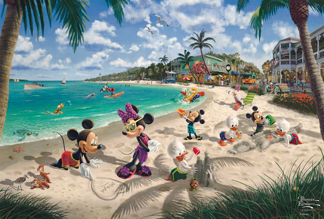 Puzzle 200 el. Schmidt PQ KINKADE Myszka Miki & Minnie Floryda Disney Eko Jakość Premium