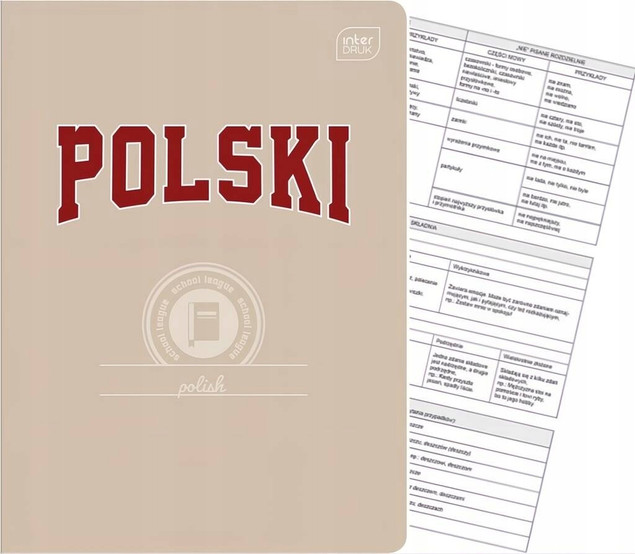 Zeszyt tematyczny POLSKI A5 w linię 60 kartek INTERDRUK (ściąga)