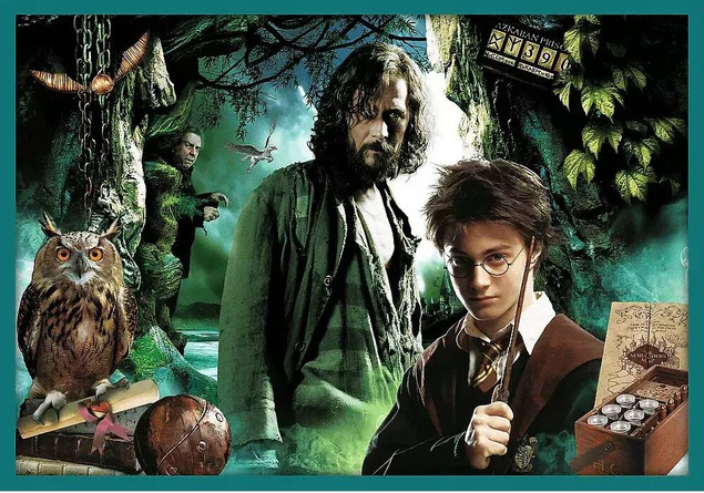 Puzzle 10w1 Układanka HARRY POTTER Hermiona Ron Malfoy 329el 4+ Trefl 90392
