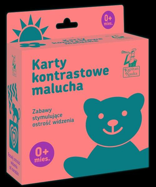 Karty Kontrastowe Malucha Stymulujące Wzrok 0M+ Kapitan Nauka