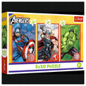 Puzzle Disney Marvel Avengers Trefl 34891 + 3 układanki 50 el.