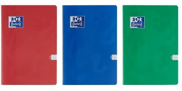 Komplet zeszytów A5 60k kratka Esse 2+1 Oxford