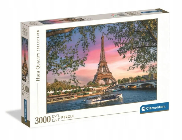 Puzzle Clementoni High Quality Iron Lady in Pink 3000 el. Wieża Eiffla
