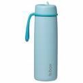 B.box Butelka Termiczna Lagoon 690 ml Niebieska ze Słomką