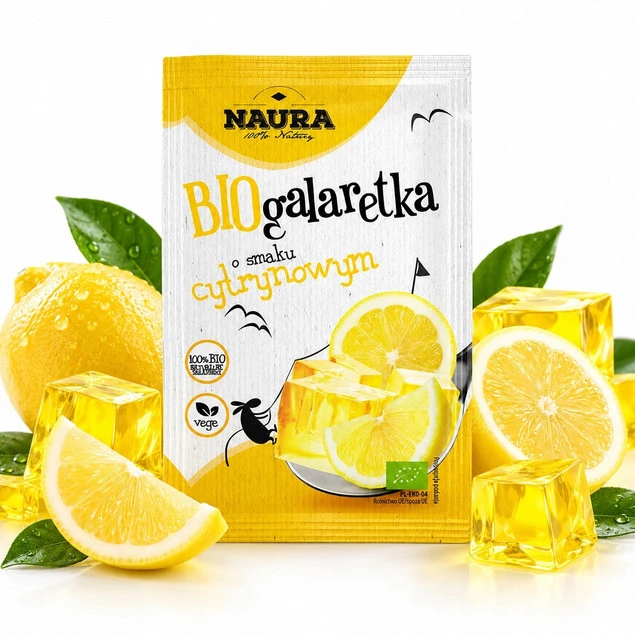BIO Galaretka o smaku cytrynowym Naura 38 g