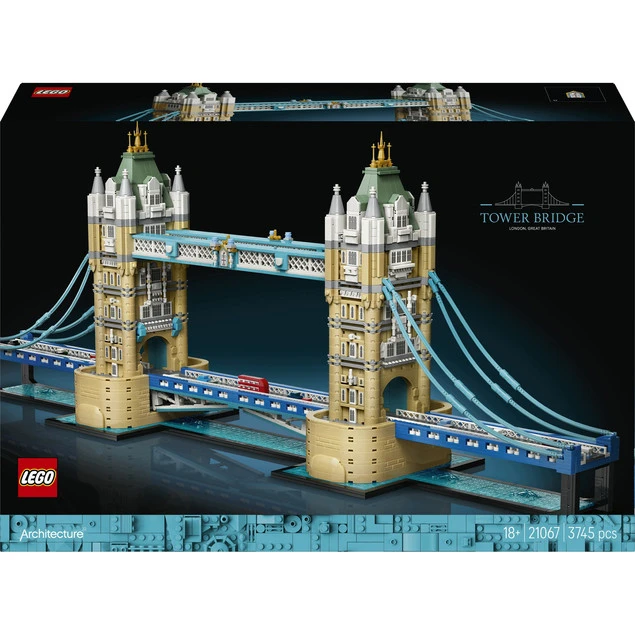 LEGO Architecture 21067 Tower Bridge model z klocków