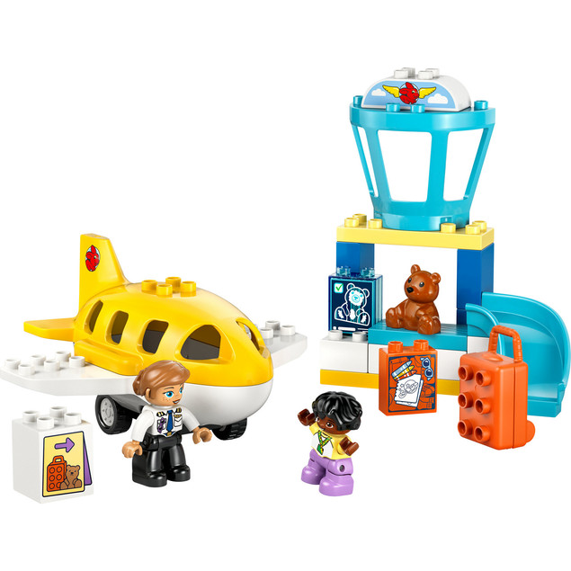 LEGO DUPLO 10443 Pierwszy Raz na Lotnisku Samolot Terminal Bagaż