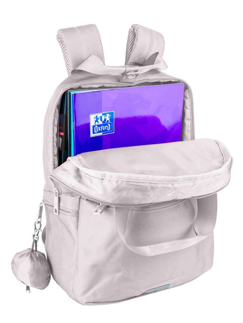 Plecak szkolny Oxford B-Ready 23L wielokomorowy beżowo-brązowy na laptopa