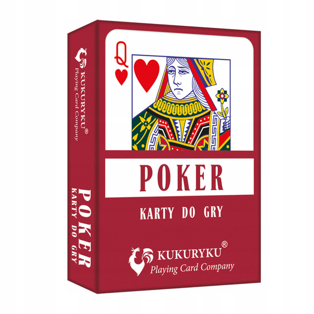 Karty do Gry POKER Klasyczne Zestaw 54 Kart Polskie na Prezent Gra Towarzyska