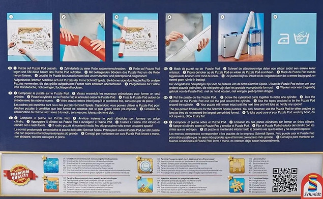 Mata do układania puzzli Schmidt Spiele 103039 z tubą – Bezpieczne Przechowywanie (do 3000 el.)