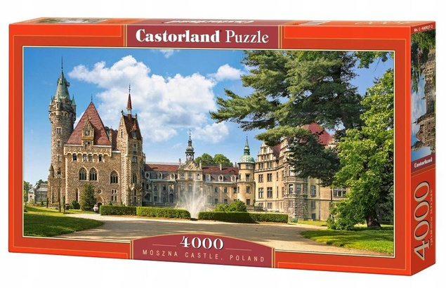 PUZZLE 4000 ZAMEK MOSZNA POLSKA KRAJOBRAZ WIDOK ZABYTEK CASTORLAND