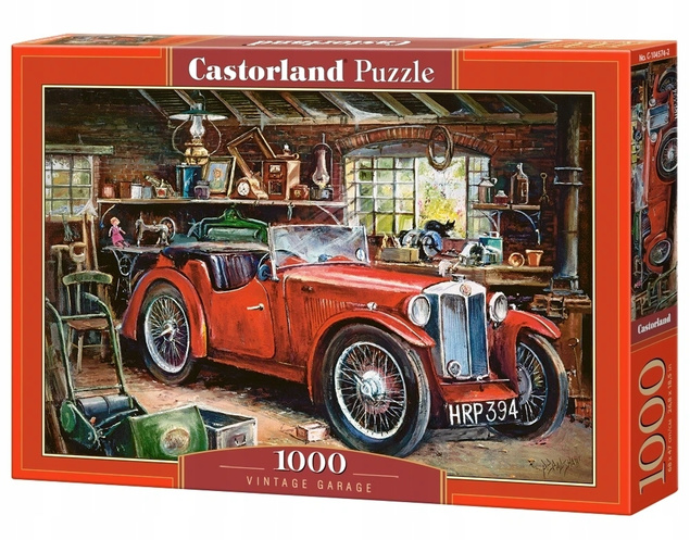 Puzzle 1000 Układanka Zabytkowe Auto Stary Samochód Garaż Zabytek 9+ Castor