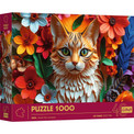 Puzzle 1000 Paper Art Kot Trefl