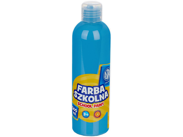 Farba plakatowa szkolna niebieska 500ml Astra