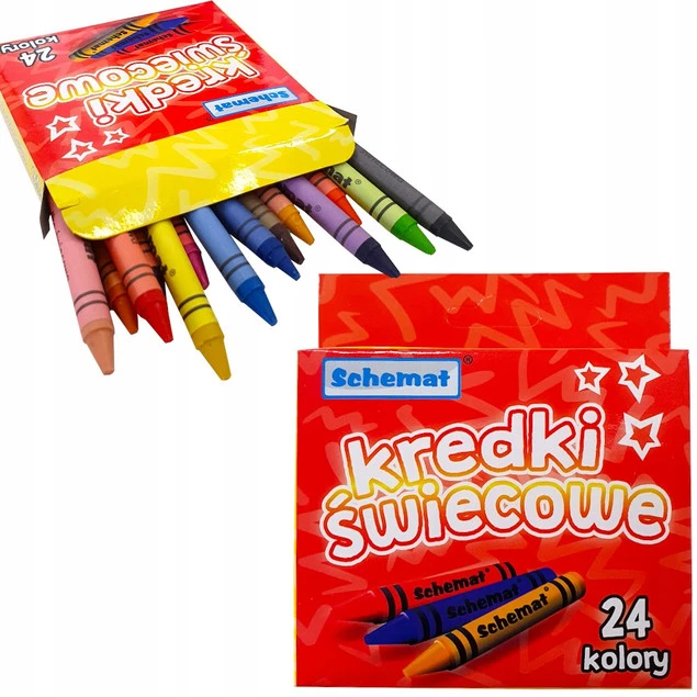 Kredki świecowe Schemat 24 kolory