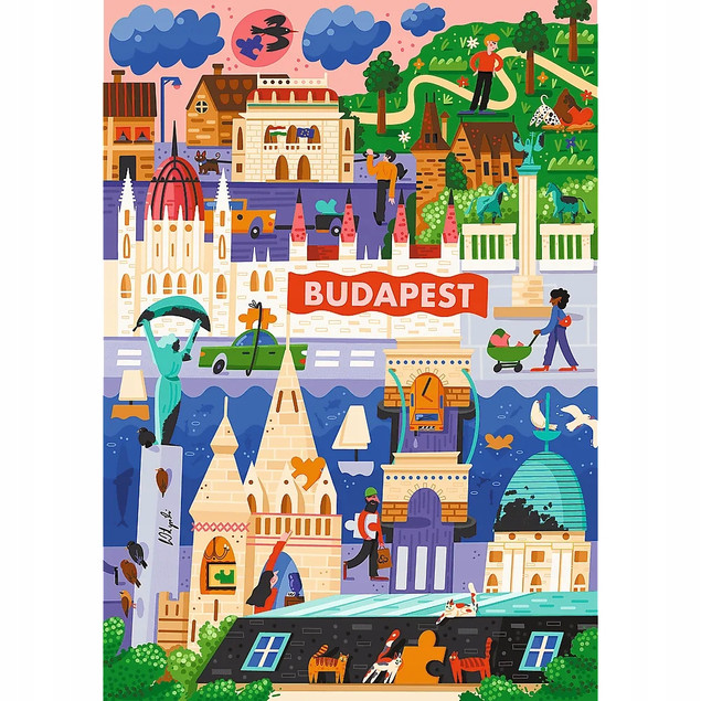 Puzzle Trefl 1000 el. Mistrzostwa Europy Budapeszt – Edycja Kolekcjonerska