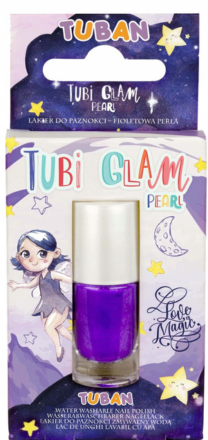 LAKIER do PAZNOKCI dla Dzieci Tubi Glam Fioletowy