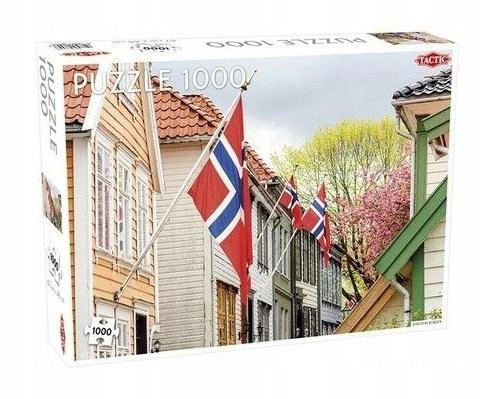 Puzzle 1000 Tactic: Ulica w Bergen, Norwegia