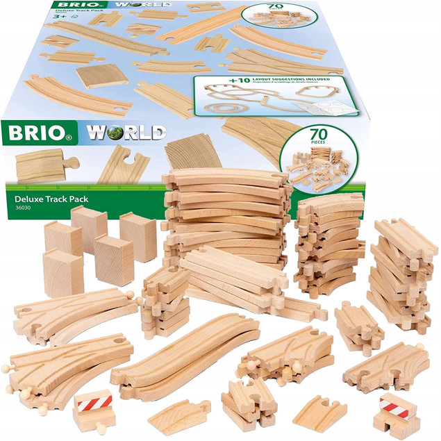 Zestaw torów Deluxe Brio World drewniane 36030