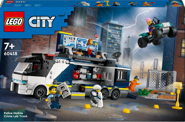 LEGO City Policyjna Ciężarówka Z Laboratorium Kryminalnym 674 el. 7+ 60418