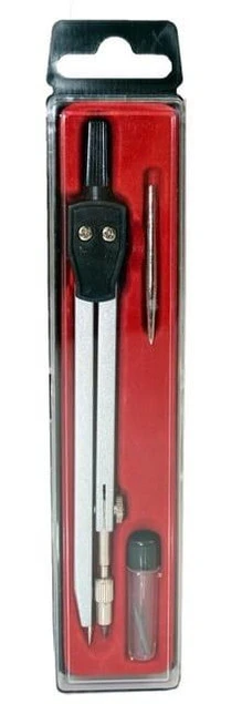 Cyrkiel metalowy Schemat 2575 srebrno-czarny