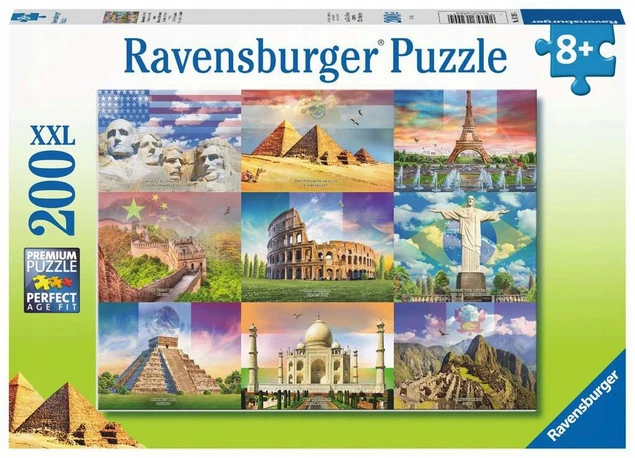 Puzzle 200 Monumentalne Budynki Ravensburger