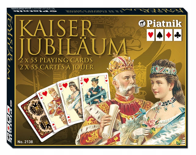 Karty do gry Piatnik 2 talie Luxury Kaiser – 55 kart 310 g