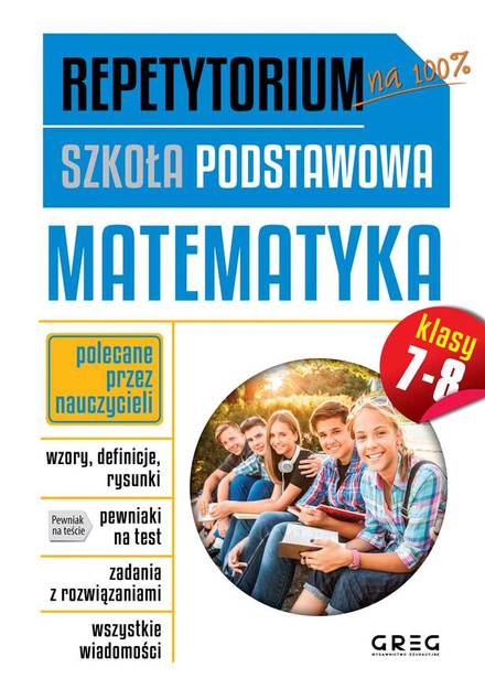 Nowe Repetytorium Szkoła Podstawowa MATEMATYKA kl. 7-8 2026 Greg