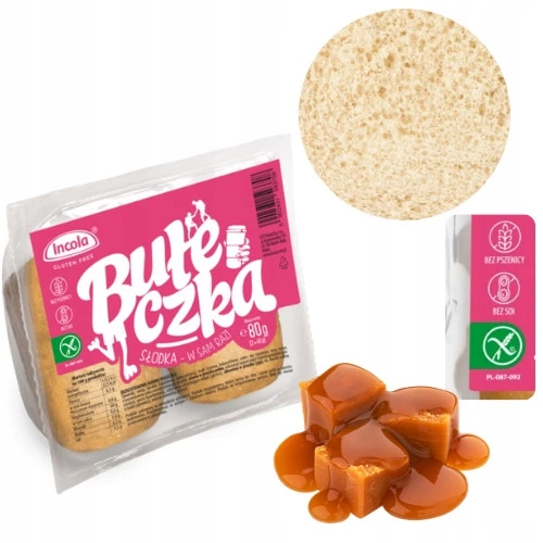 Bułeczka słodka bezglutenowa 2x40g Incola