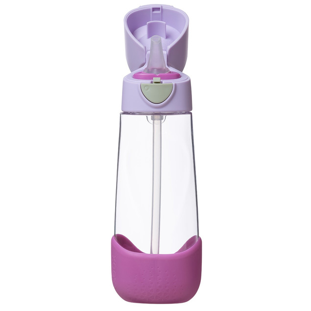 b.box Bidon dla Dziecka ze Słomką 600 ml Tritan Sugar Plum