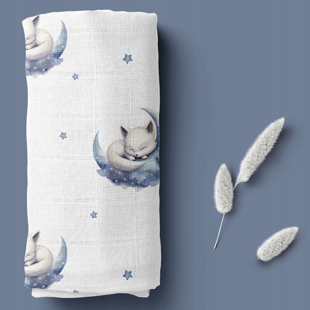 Pieluszka BAMBUSOWA Pielucha 40x40 LISEK Liski Ulewajka Bocioland BL190