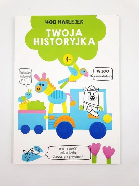 400 naklejek 4+ Twoja historyjka Zielona - okładka