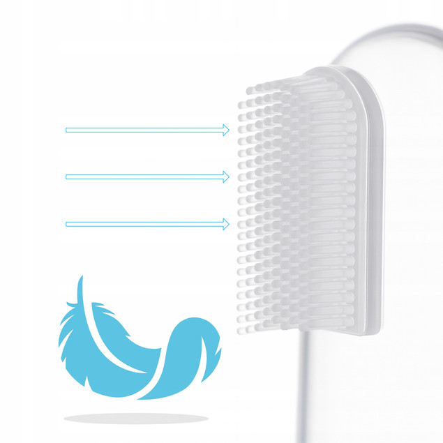 BOCIOLAND Szczoteczka Do Zębów i Dziąseł Silikonowa Masażer Dla Niemowląt