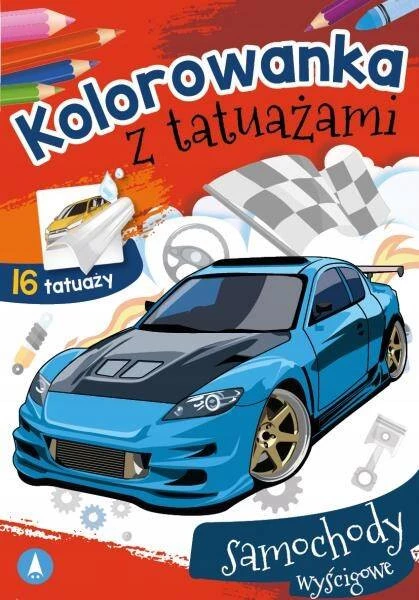 MALOWANKI KOLOROWANKI Z NAKLEJKAMI KOLOROWANKA Z TAUAŻAMI SAMOCHODY WOJSKOWE