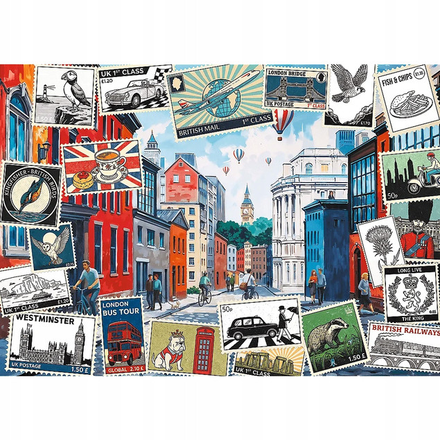 Puzzle Trefl 500 el. Pozdrowienia z Londynu do Kolorowania Creative