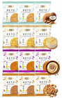 FRANK&OLI Ciastko Miękkie Keto MIX SMAKÓW Bez Cukru 50g x12