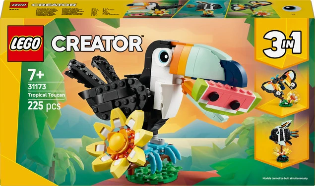 LEGO Creator 3 w 1 Dzikie zwierzęta: Tropikalny tukan 31173