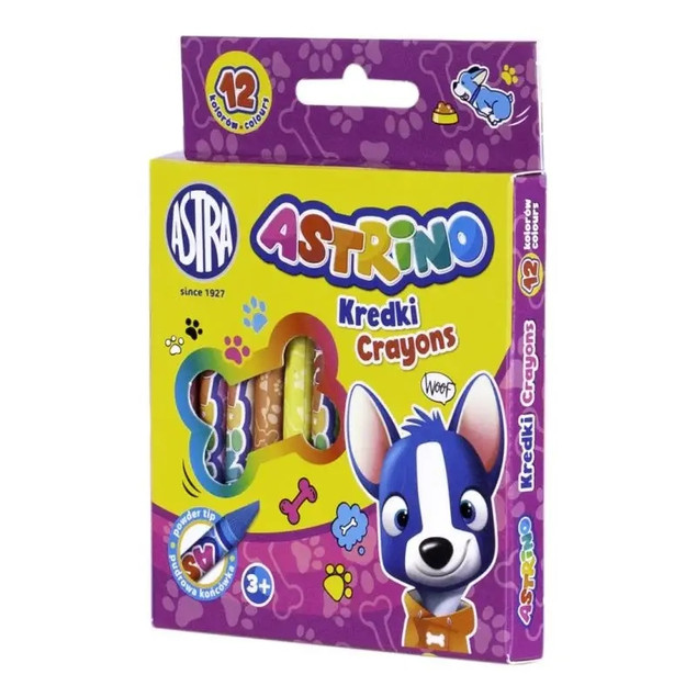 Kredki grafitowe 12 kolorów Astrino ASTRA