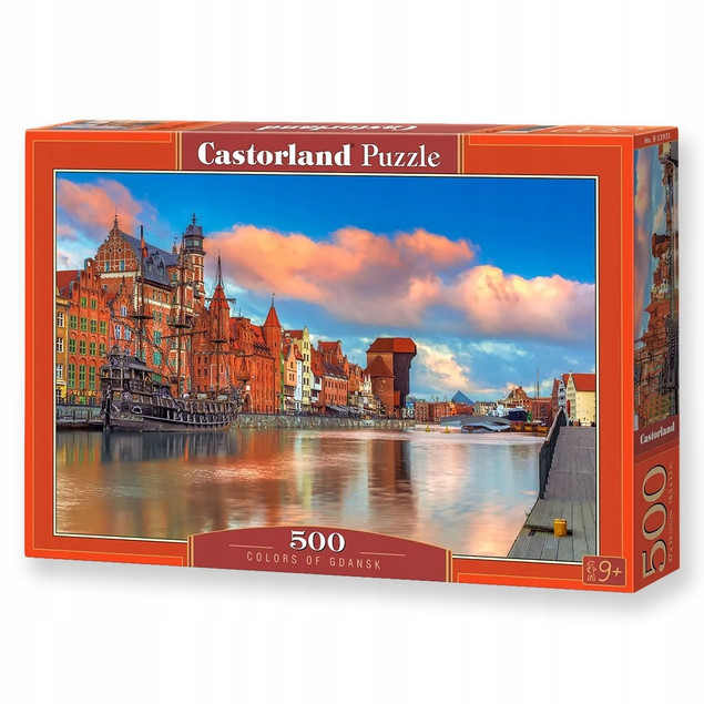 Puzzle 500 Układanka Krajobraz GDAŃSK Widok Budynki Obraz 9+ Castorland