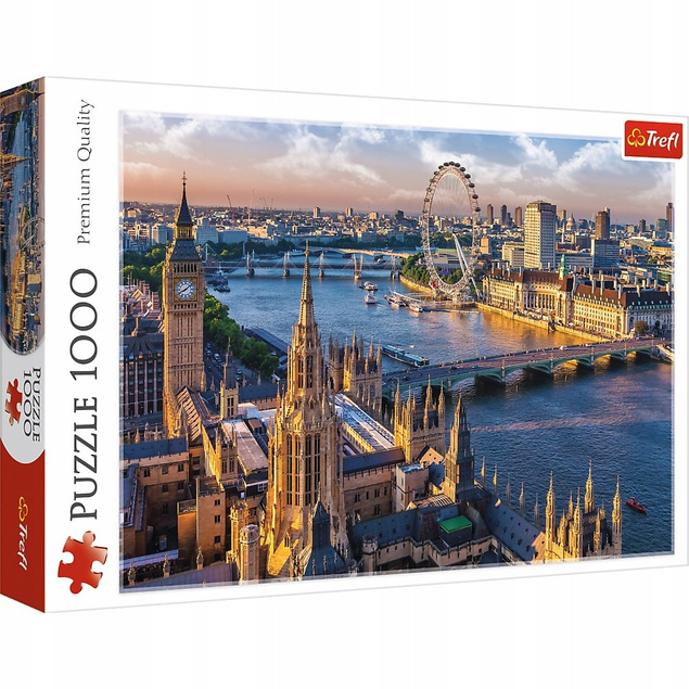 Puzzle 1000 Londyn Big Ben Tamiza Widok Krajobraz Trefl 10404 OUTLET