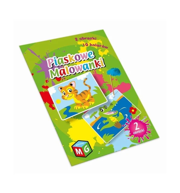 Piaskowe malowanki Tygry i krokodyl - zestaw kreatywny dla dzieci Multigra