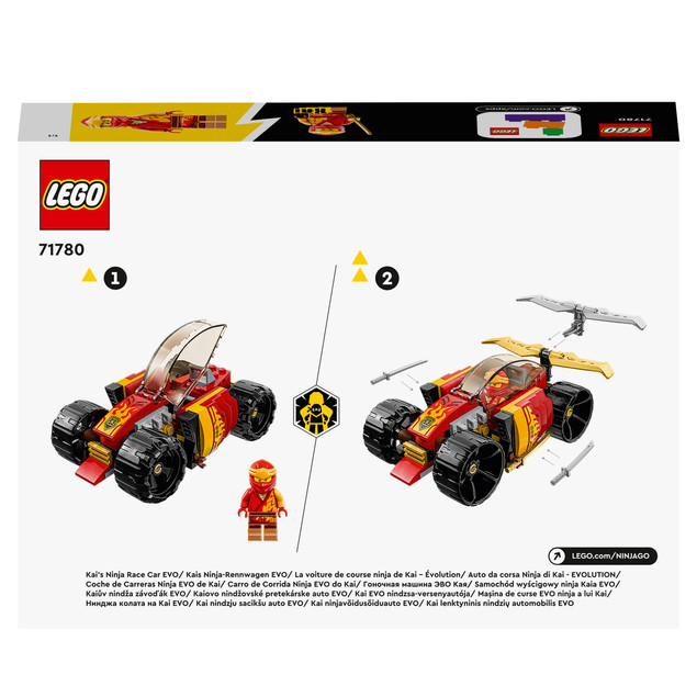 LEGO Ninjago Samochód Wyścigowy Ninja Kaia EVO 94 el. 6+ 71780